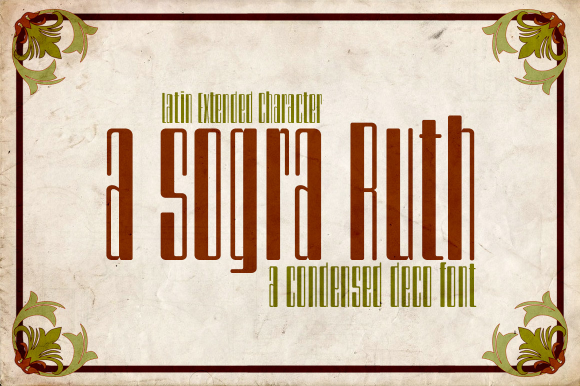 A Sogra Ruth Font: Refined Deco Style for Editorial Layouts