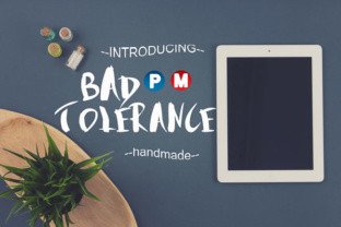 Bad Tolerance Font: Handmade Charm for Makers
