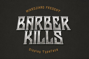 Barber Kills Font: Bold Display Typography for Web Design