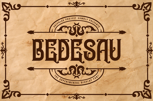 Bedesau Font: Art Nouveau Style for Small Business Branding