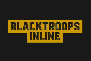 Blacktroops Inline Font: A Display Typeface for Branding