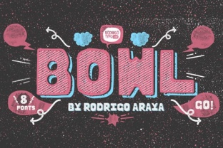 Bowl Font: Playful Display Typeface for Branding