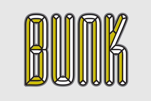 Bunk Font: Layered Typography for Digital Marketing