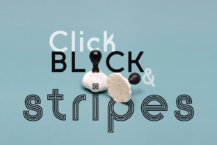Click Black Stripes Font for Editorial Design