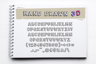 Hand Drawn 3D Font for Editorial Design