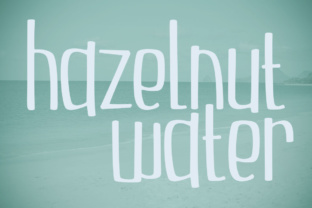 Hazelnut Water Font for Playful Craft Projects