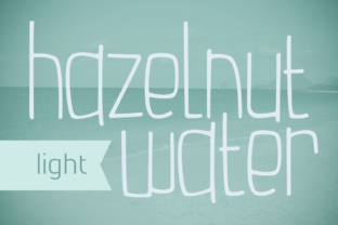 Hazelnut Water Light Font for Editorial Design