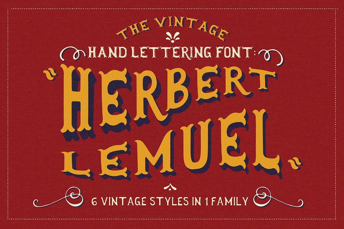 Herbert Lemuel Font: Vintage Editorial Typography