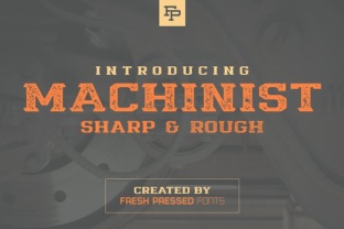 Machinist Font: Bold Display Type for Craft Products