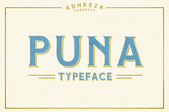 Puna Font: A Friendly Display Typeface for Handmade Products