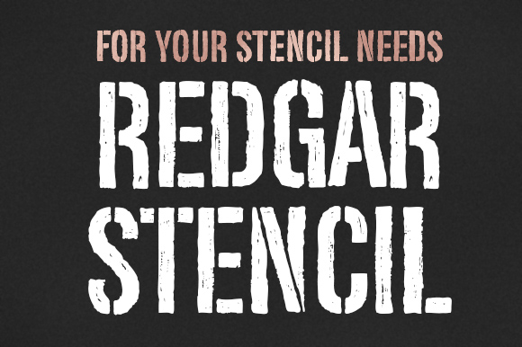 Redgar Stencil Font: Adding Weathered Charm to Editorial Layouts