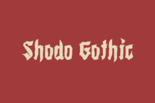 Shodo Gothic Font: Elevating Handmade Labels & Decor