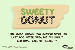 Sweety Donut Font: A Playful Display Typeface Review