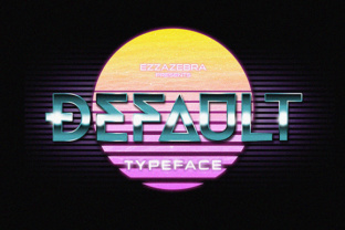 Testing Default Typeface for Retro Brand Identity