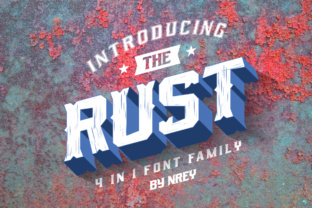 Transform Your Brand with Rust: A Bold Serif Typeface